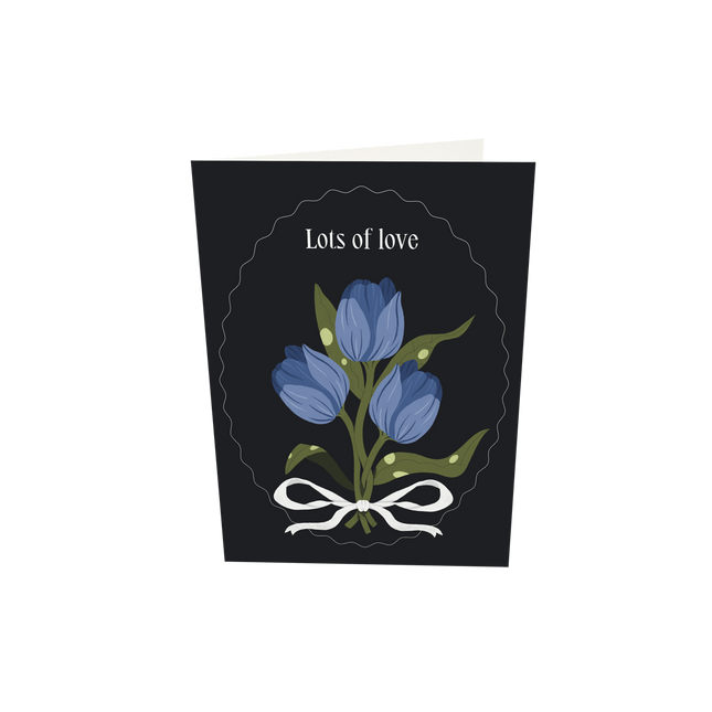 The Gift Label Greeting card - Lots Of Love
