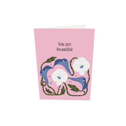 The Gift Label Greeting card - You Are Beautiful