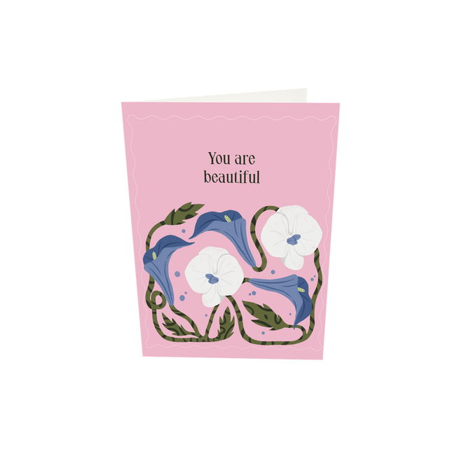 The Gift Label Greeting card - You Are Beautiful