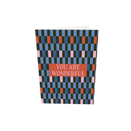 The Gift Label Greeting card - You Are Wonderful