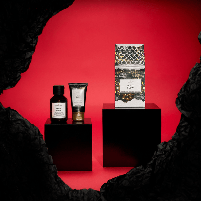 The Gift Label Kerst gift box huisje - Let it glow