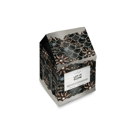 The Gift Label Kerst gift box huisje - Let it glow