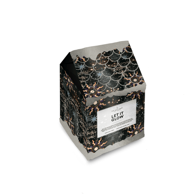 The Gift Label Kerst gift box huisje - Let it glow