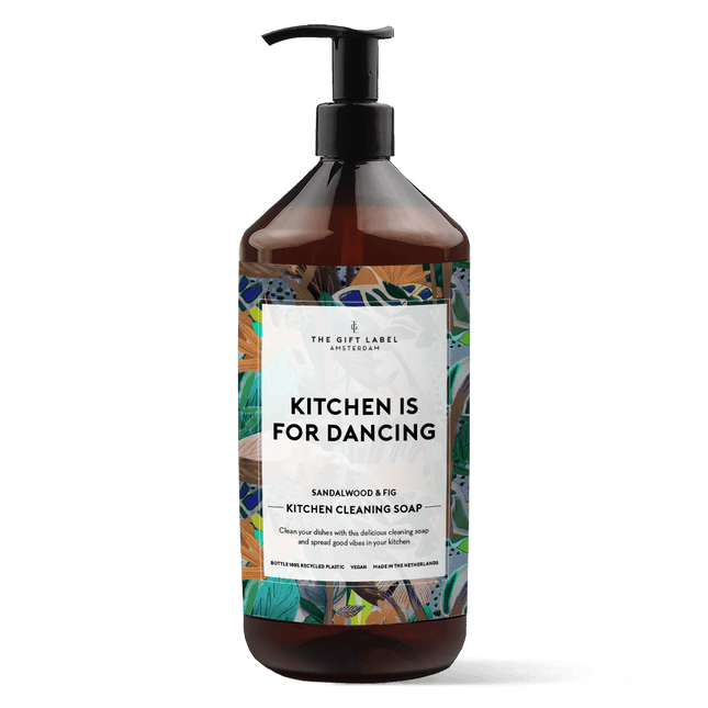 The Gift Label Kitchen Cleaning Soap 1000ml - Kitchen Is For Dancing FW24