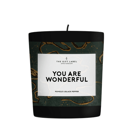 The Gift Label Mini kaars 90 gr - You are wonderful