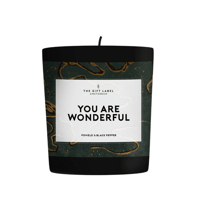 The Gift Label Mini kaars 90 gr - You are wonderful