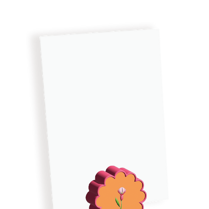 The Gift Label Photo holder - Orange Flower