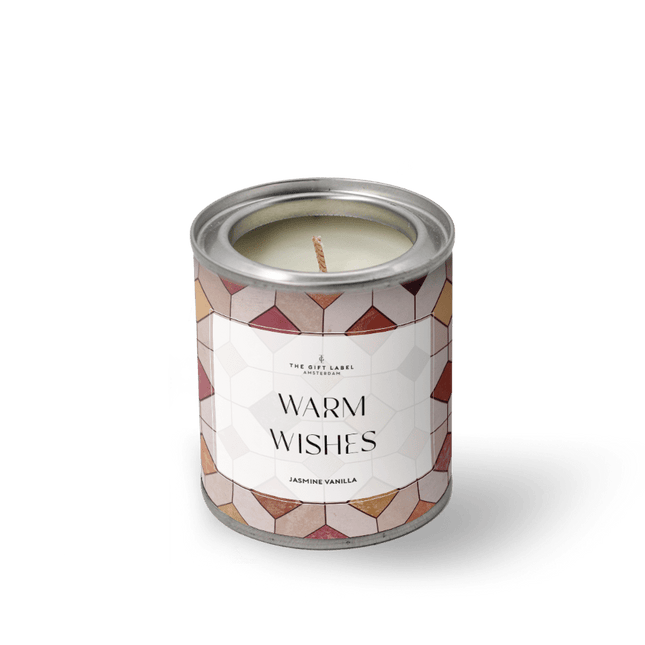 The Gift Label SOLD OUT - Geurkaars in blik - Warm wishes