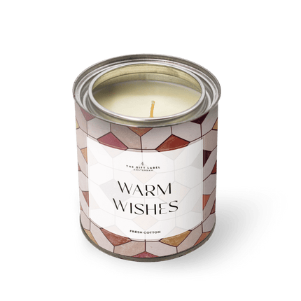 The Gift Label SOLD OUT - Grote geurkaars in blik - Warm wishes - Jasmine vanilla