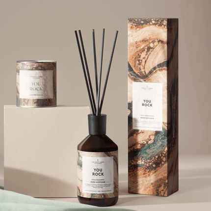 The Gift Label SOLD OUT - Grote geurkaars in blik - You rock - Jasmine vanilla