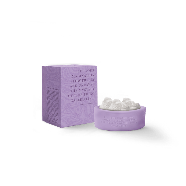 The Gift Label Stone diffuser - Purple