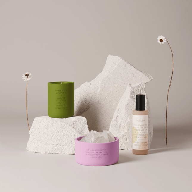The Gift Label Stone diffuser - Purple