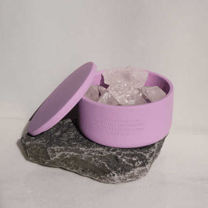 The Gift Label Stone diffuser - Purple