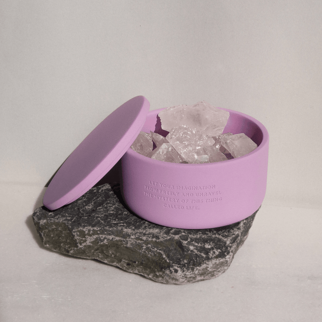 The Gift Label Stone diffuser - Purple