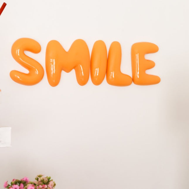 The Gift Label Wall Letter - E - Orange