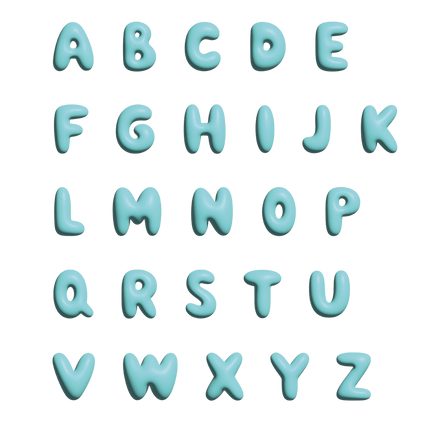 The Gift Label Wall letter - F - Blue