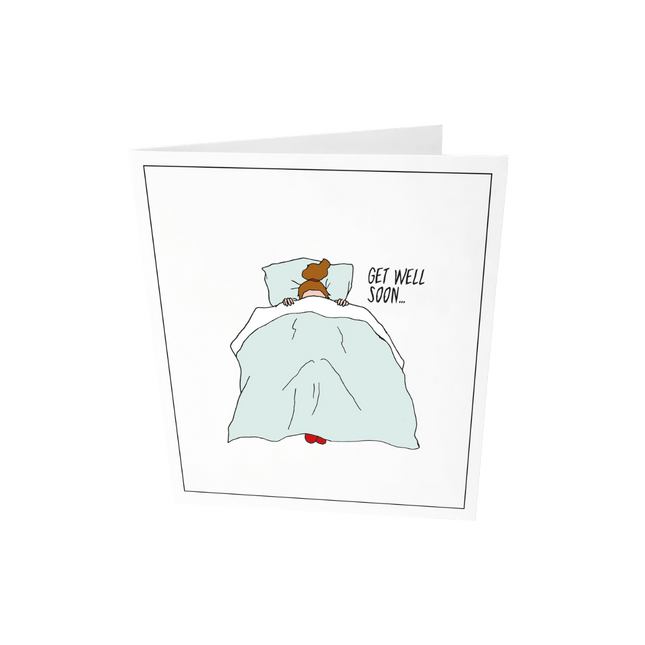 The Gift Label Wenskaart - Get well soon