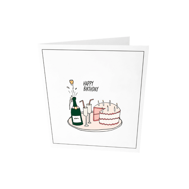 The Gift Label Wenskaart - Happy birthday