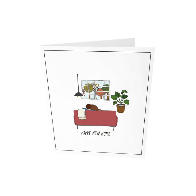 The Gift Label Wenskaart - Happy new home