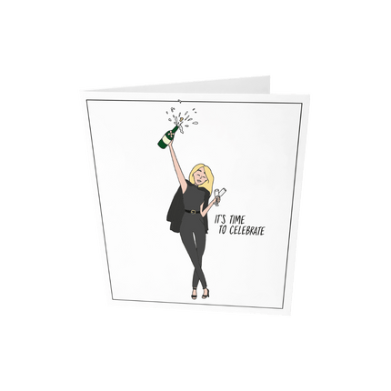 The Gift Label Wenskaart - It's time to celebrate