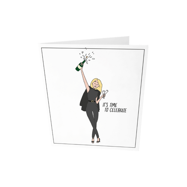 The Gift Label Wenskaart - It's time to celebrate