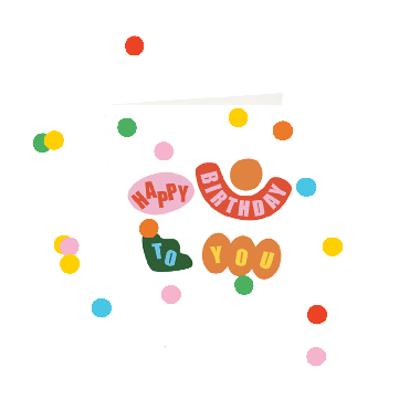 Confetti Cards - Happy Birthday To You V3