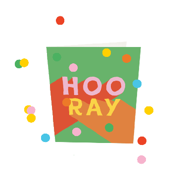 Confetti Cards - Hoo Ray V3