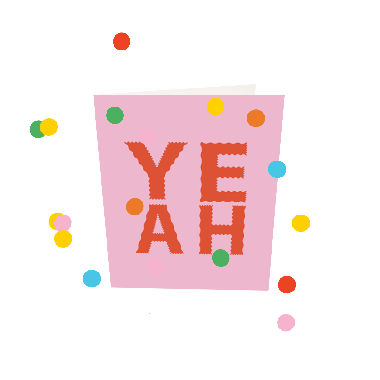 Confetti Cards - Yeah V3
