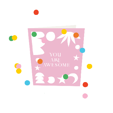 Confetti Cards - You Are Awesome V3