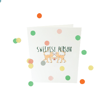Confetti card baby - Sweetest person