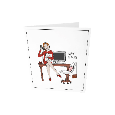 Greeting card - Happy new job
