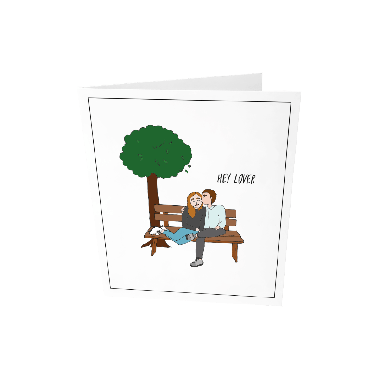 Greeting card - Hey lover