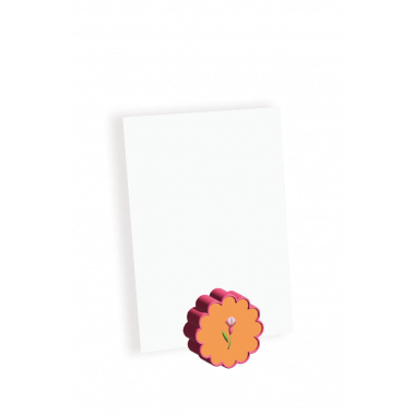 Photo holder - Orange Flower
