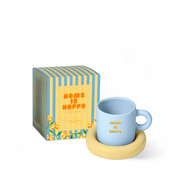 Mug & Saucer - Home Is Happy