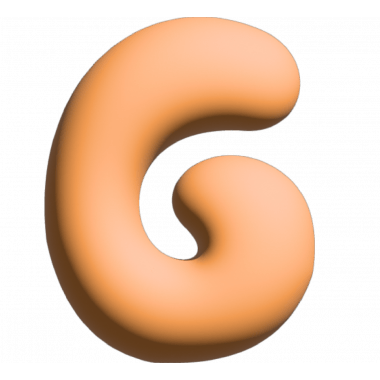 Wall Letter - G - Orange