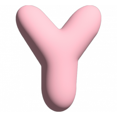 Wall Letter - Y - Pink