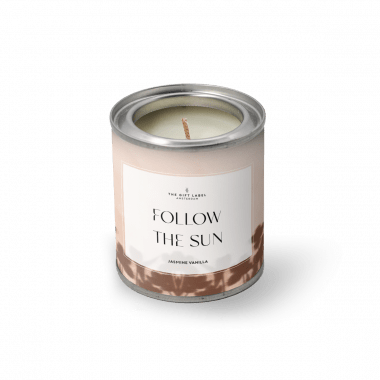 Candle in tin - Follow the sun - Jasmine vanilla