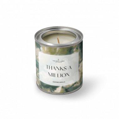Candle in tin - Thanks a million - Jasmine vanilla