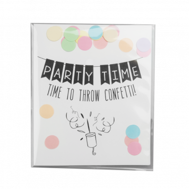 Confetti card - Party time