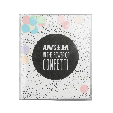 Confetti card - Power of confetti