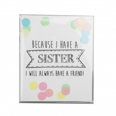 Confetti card - Sister