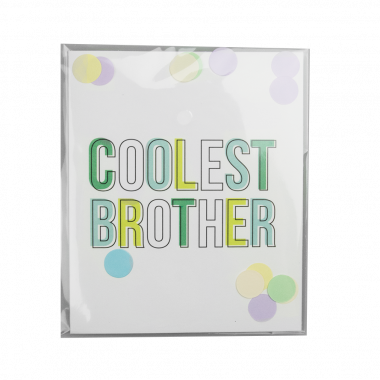 Confetti card - Coolest brother