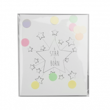 Confetti card - A star is born
