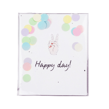 Confetti card - Happy day