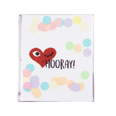 Confetti card - Hooray
