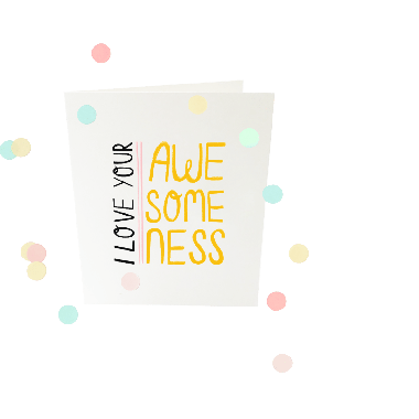 Confetti card - Awesomeness 