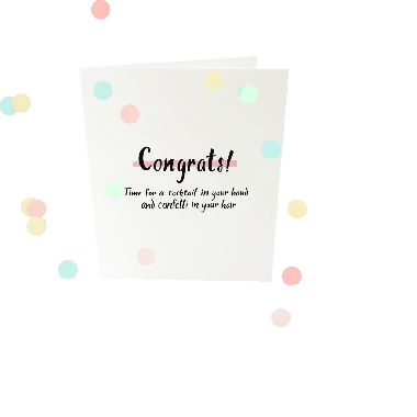Confetti card - Congrats