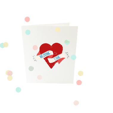 Confetti card - Wedding time