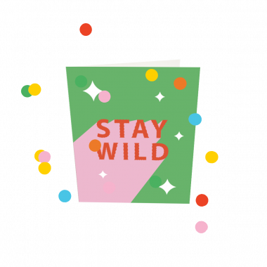 Confetti Cards - Stay Wild V3
