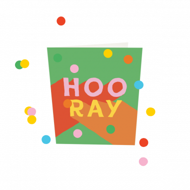 Confetti Cards - Hoo Ray V3